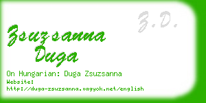 zsuzsanna duga business card